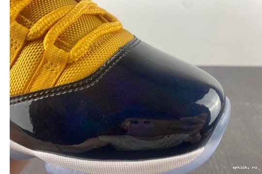 Rep EP AJ11 black Air and Jordan yellow 11 0322